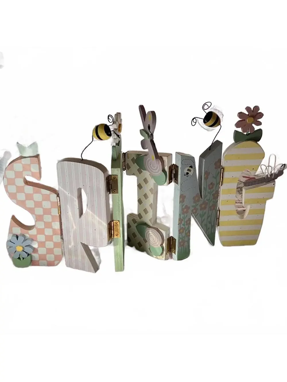 Wooden Folding ‘Spring’ Decorative Piece